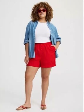 Pull On High Rise Boxer Short